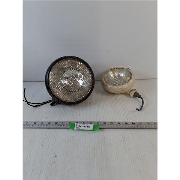 (2) Spot Lamps Spotlights Untested
