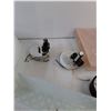 Image 4 : (6) Light Covers, (1) Timex Alarm Clock As-Is, (2) Light Fixtures As-Is