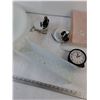 Image 5 : (6) Light Covers, (1) Timex Alarm Clock As-Is, (2) Light Fixtures As-Is