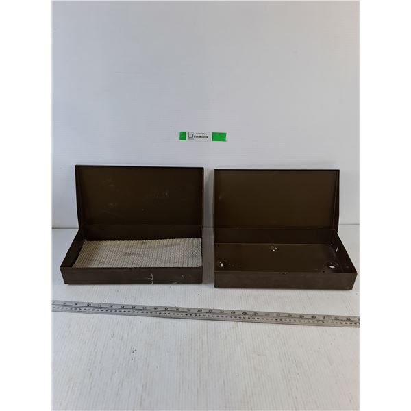 (2) Green Northern Electric Metal Boxes