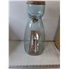 Image 4 : Green Bottle Terrarium Glass Jug with Trowel and Garden Fork