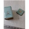 Image 8 : (4) Metal Funnels, (1) Empty Tea Canister