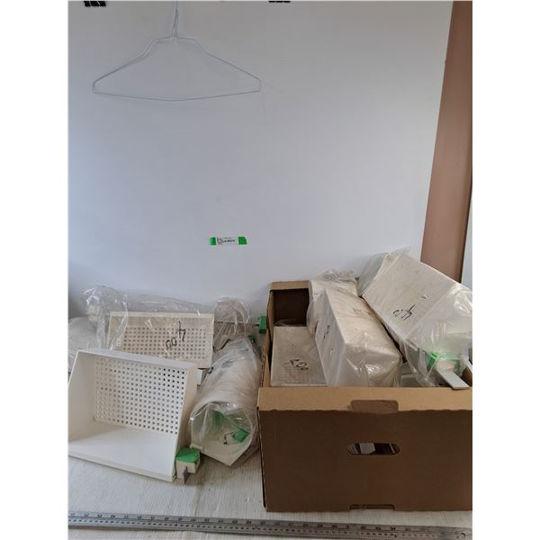 Plastic Shelving As-Is, Pickup Only