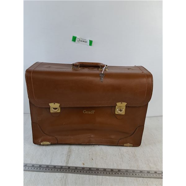 Canada Document Suitcase Locked with Key