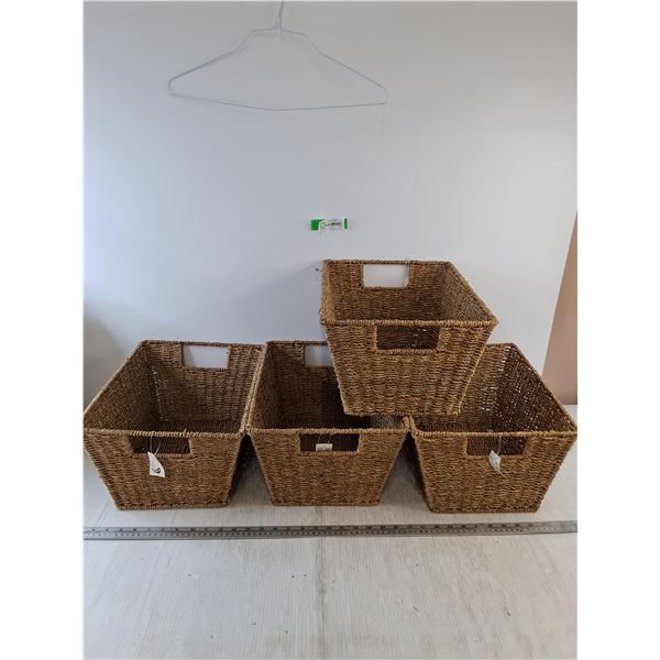 (4) Wicker Baskets