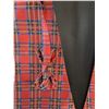Image 3 : Red Checkered Vest Jean Vous for Men 2XF with Bow Tie