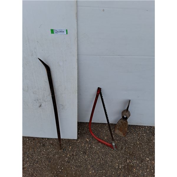 **Prybar, Pickaxe Head, Bow Saw No Shipping