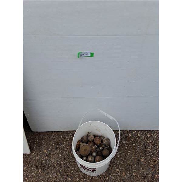**Bucket of Assorted Metal Balls, Small Springs No Shipping