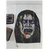 Image 2 : (2) Nascar Tins, (2) Small Display Cars, Halloween Headrest Cover