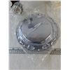 Image 3 : 60" x 80" White Oval Table Cover, Metal Plate, Taylor Weather Device