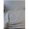 Image 9 : 60" x 80" White Oval Table Cover, Metal Plate, Taylor Weather Device