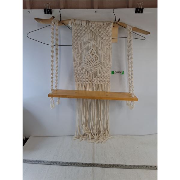 Macrame Plant Shelf