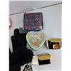 Image 5 : Assorted DVDs, Avon Jewelry, Ceramic Coin Bank, Women's Gloves, Napkin Rings, Misc