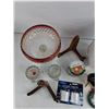 Image 6 : Footed Bowl, Tea Light Holders, Decorative Plate Holdera, Wine Set, Coasters, Misc