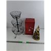 Image 1 : 3 Tier Fruit Wire Basket, Avon Nativity Decor