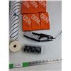 Image 4 : IBM Film Ribbons, Paper Rolls, Dymo Label Gun, Sprayer, BT Bags
