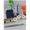 Image 7 : IBM Film Ribbons, Paper Rolls, Dymo Label Gun, Sprayer, BT Bags