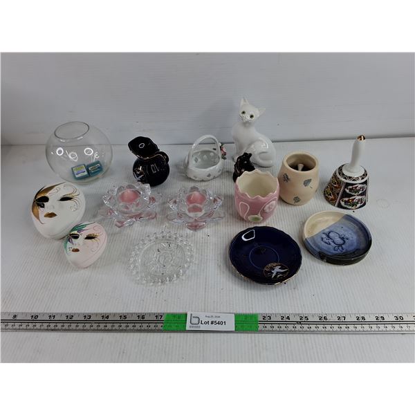 Trinket Boxes, Tea Light Holders, Figures, Nova Scoatia Creamer, Decorative Bell, Misc
