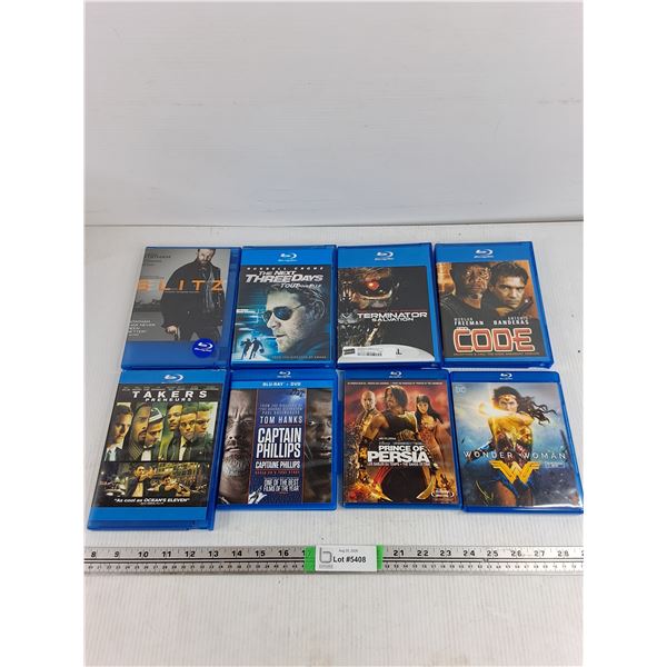 Assorted Blu Ray Movies - Takers, Captain Philips, Terminator Salvation, Misc