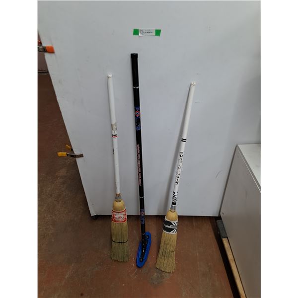 *Curling Broom & (2) Straws Brooms - PICKUP ONLY