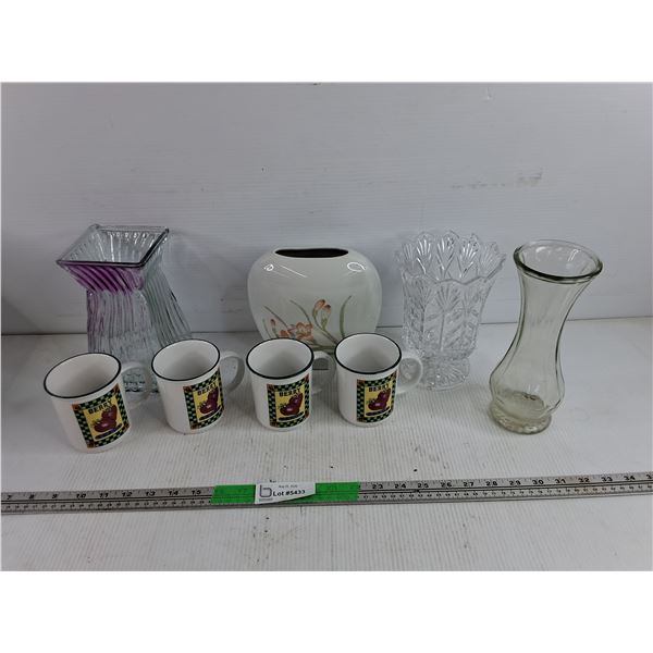 Glass Vases, 5th Avenue Portico Candle Vase, Berry Seeds Coffee Cups