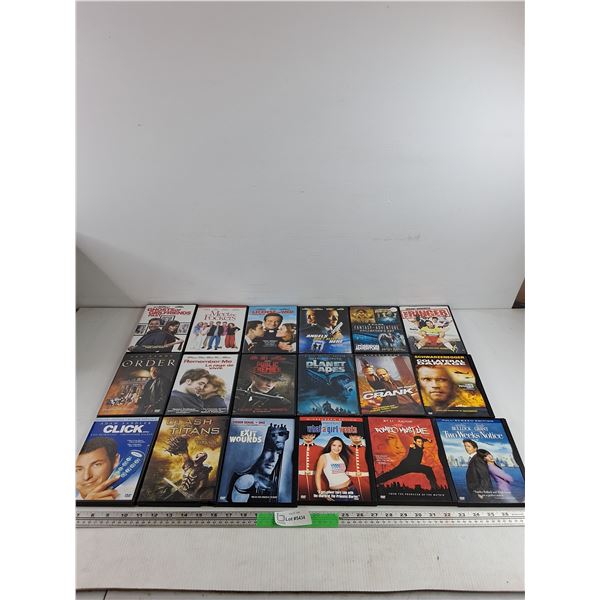 Assorted DVD Movies - Click, What a Girl Wants, Planet of the Apes, Misc