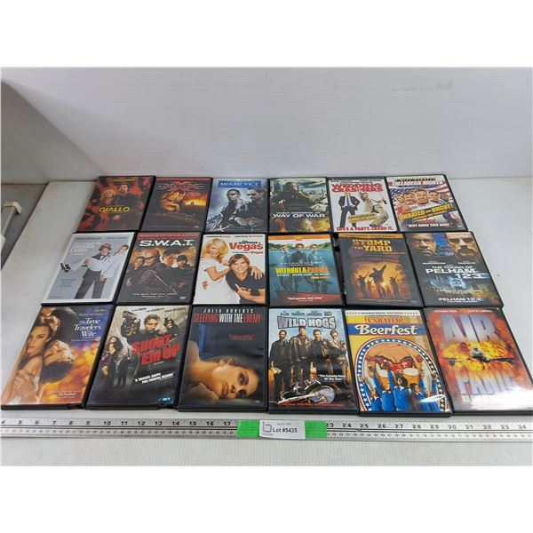 Assorted DVD Movies - Air Panic, State of the Union, Wild Hogs, Misc