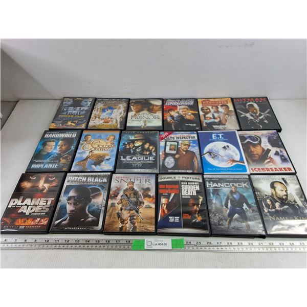 Assorted DVD Movies - The Extra Terrestrial, Men of Honor, Hitman, Misc
