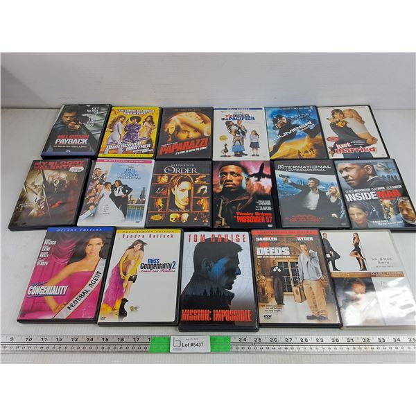 Assorted DVD Movies - Mission Impossible, The International, The Pacifier, Misc