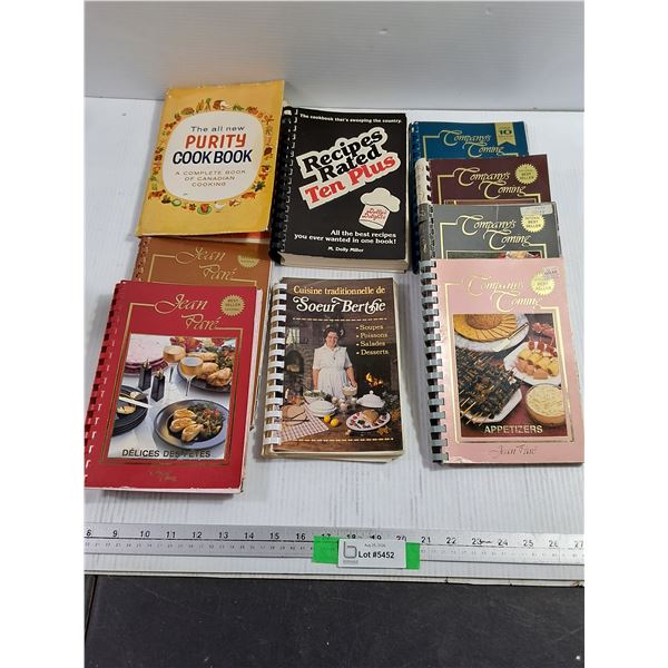 (9) Assorted Cookbooks