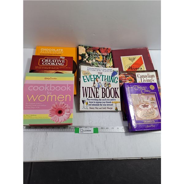(8) Assorted Cookbooks