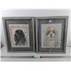 Image 1 : (2) Framed Cocker Spaniel Prints 16.5" x 13.5"