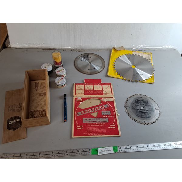 (3) Saw Blades & Shoe Polish Kit- As Is