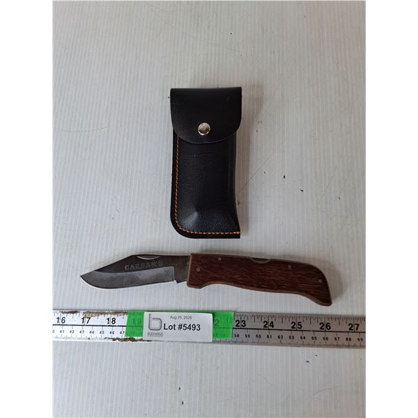 Caesar's Pocket Knife & Sheath