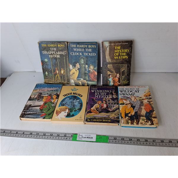 (7) Vintage Novels- Hardy Boys, Trixie Beldan, Nancy Drew
