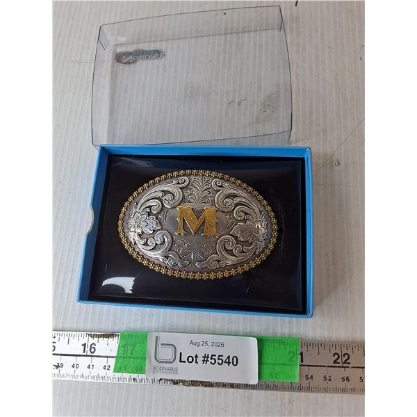 'M' Belt Buckle