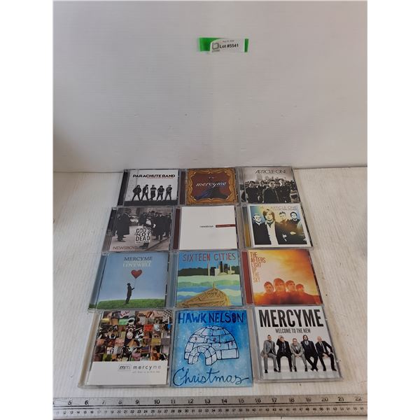 (12) CDs, Mercy Me, Article One, Hawk Nelson, Sixteen Cities, Newsboys