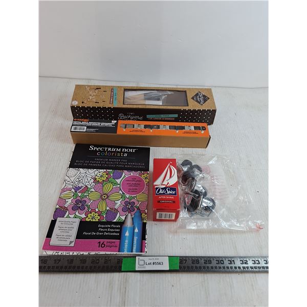 Old Spice After Shave Backyard Ring Toss Set, Coloring Book, Misc