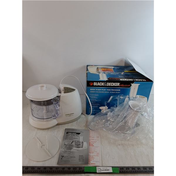 Black & Decker Food Processer As Is