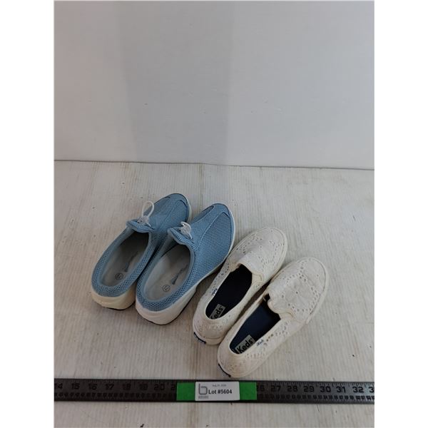 Cross Trekkers and Keds Women's Slip On Shoes, Both Size 7 1/2