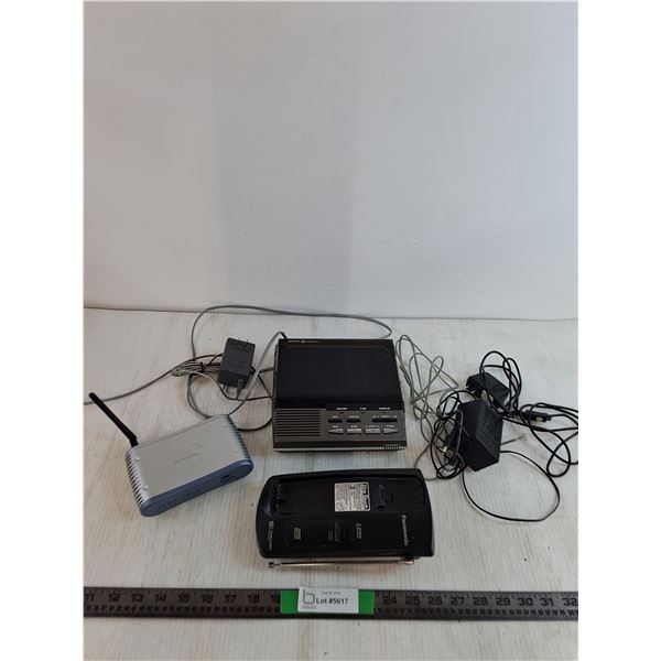 Answering Machine Powers On, Broad Band Router, Various Wires