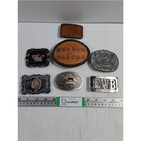 (7) Assorted Belt Buckles