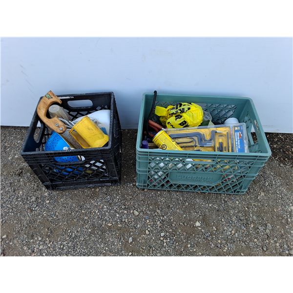 **Plastic Crates, Storage Hook Set, Hole Saw, Enamel Strainer, Flashlight, Spray Paints, Pickup Only