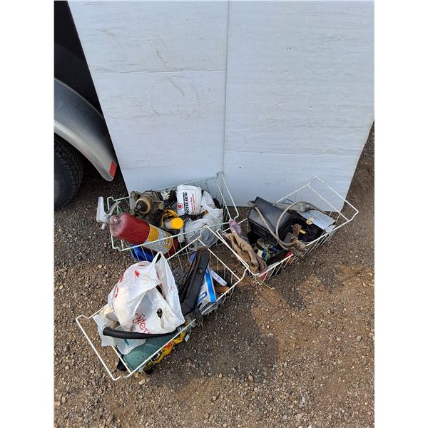 **Fire Extinguisher, Work Gloves, Scissor Jack, Speakers, Wire Baskets, Misc, PICKUP ONLY