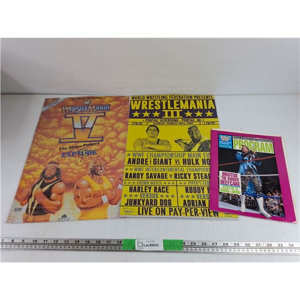 Wrestlemania Posters & Magazine