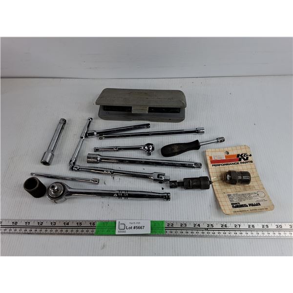 Extensions, Sockets, Ratchet Wrenches, Flywheel Puller, Misc