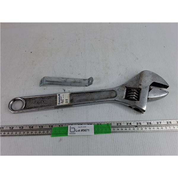 Adjustable Wrench & Bracket