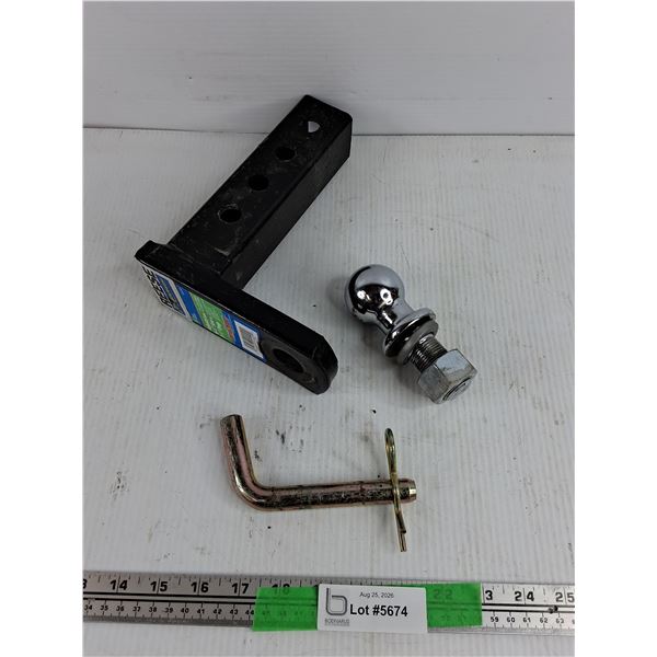 Trailer Hitch, 1 7/8" Ball & Lock Pin, Pickup Preferred