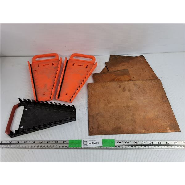 Wrench Organizers & Copper Sheets
