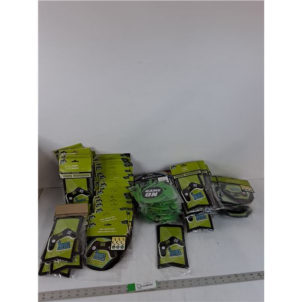 Gaming Themed Banners And Swirl Decorations